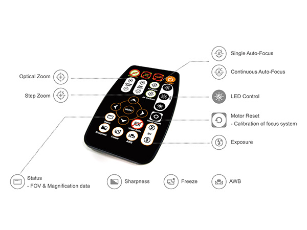 HDAF100 HD 1080p Auto Focus Digital Microscope remote controller