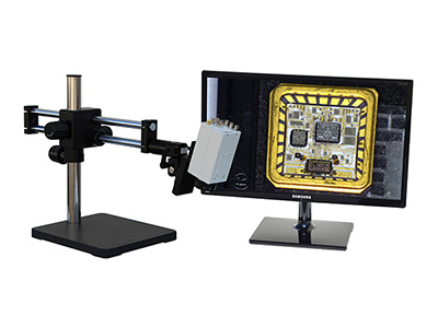 HDAF900LDUm24 hd 1080p standalone Auto Focus Digital Microscope with dual sliding arm stand and 24 inch hd monitor