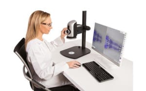 Omni-Core hd 1080p auto focus Integrated Measurement Digital Microscope Side by Side image comparison