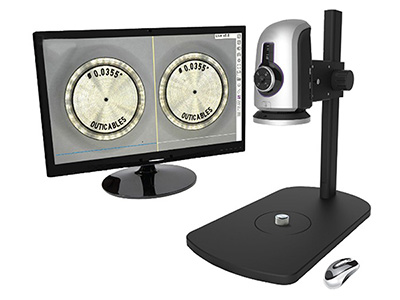 Omni-Core hd 1080p auto focus Integrated Measurement Digital Microscope Side by Side image comparison