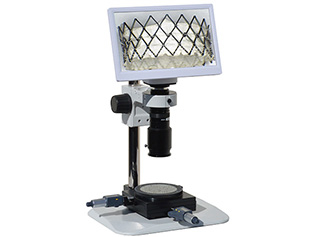 HD801 hd 1080p Digital Microscope with basic stand, xy measurement stage and 12 inch hd monitor