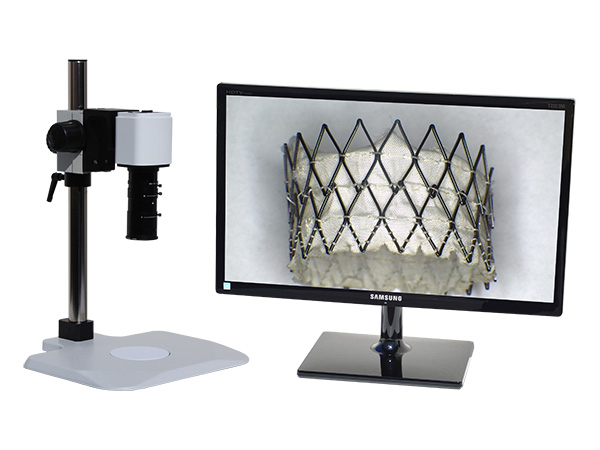 HD807LBSm24 hd 1080p digital microscope with basic stand and 24 inch hd monitor