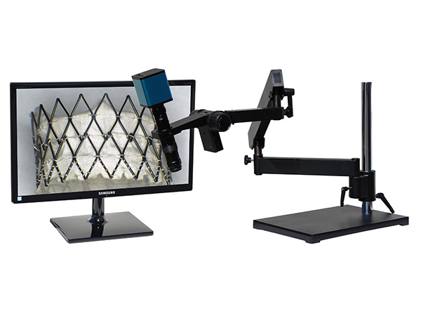 HDAF202LABm24 hd 1080p Auto Focus Digital Microscope with articulating arm stand with 24 inch hd monitor