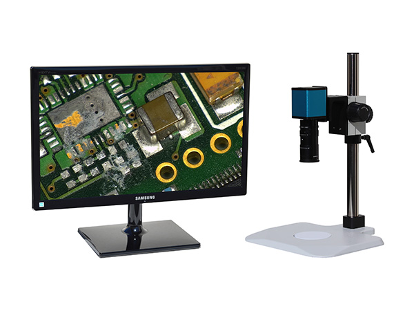 HDAF207LBSm24 hd 1080p auto focus digital microscope with basic stand and 24 inch hd monitor