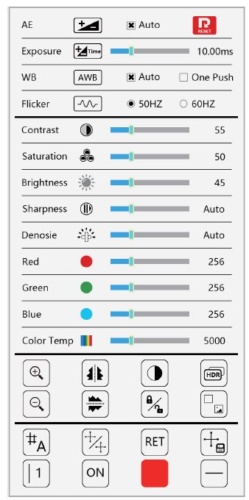 4K200 4k ultra hd digital microscope with camera interface settings