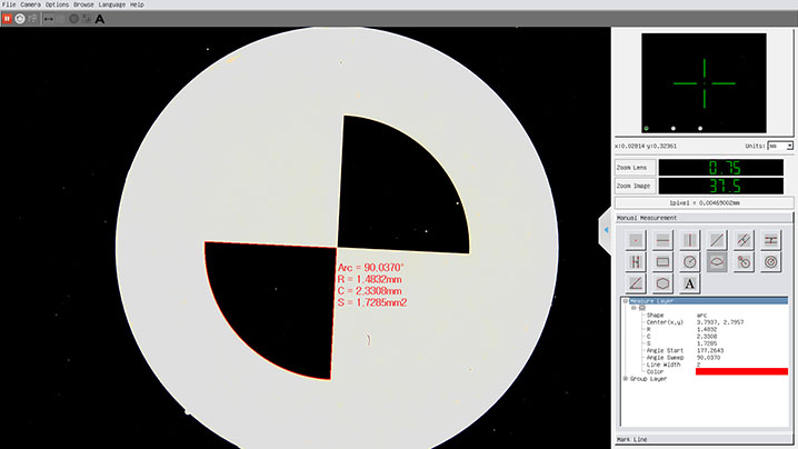 MX8000 HD 1080p Auto Calibration Measurement Digital Microscope with arc measurements
