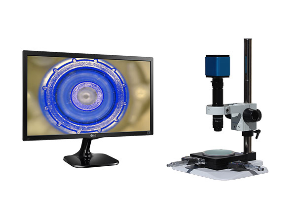 HDAF205LBSXYm24 hd 1080p auto focus digital microscope with basic stand, xy measurement stage, 24 inch hd monitor