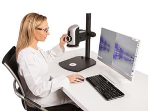 Omni-Core HD 1080p Auto Focus Measurement Digital Microscope with side by side image comparison