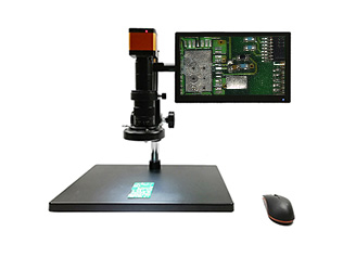 HD2010 HD 1080p Ergonomic Digital Microscope with 12 inch HD Monitor, Basic Stand, and Wi-Fi Option