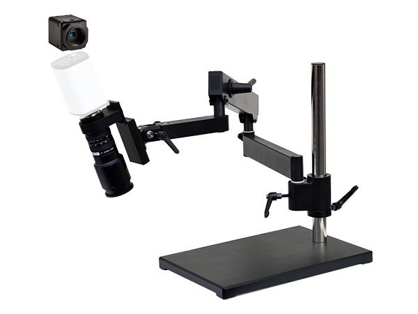 HD701LAB HD 1080p Pure HDMI Digital Microscope with articulating arm stand