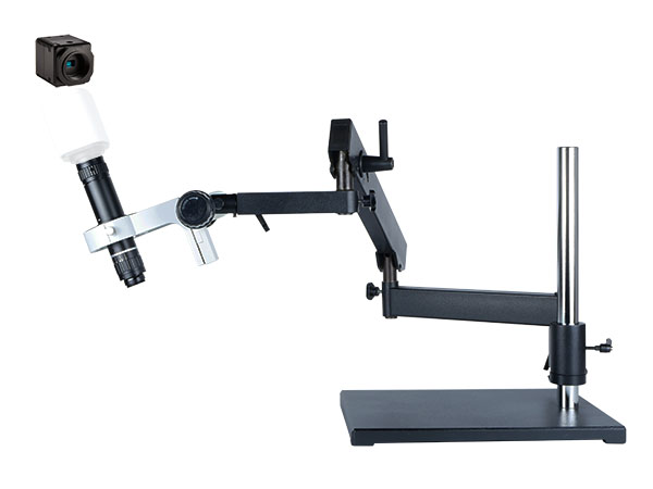 HD706LAB HD 1080p High Magnification Pure HDMI Digital Microscope with articulating arm stand