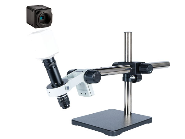 HD706LUS HD 1080p High Magnification Pure HDMI Digital Microscope with universal boom stand