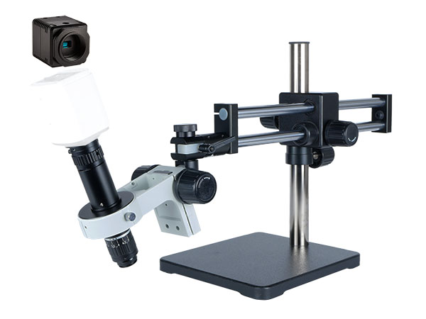 HD706LDU HD 1080p High Magnification Pure HDMI Digital Microscope with dual sliding arm stand