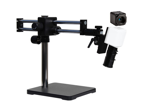 HD707LDU HD 1080p Pure HDMI Digital Microscope with dual sliding arm stand